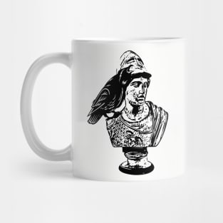 Raven Crow - Bust Of Goddess Pallas Athena 1 Mug